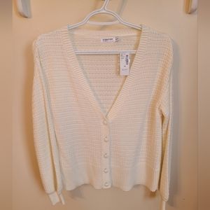 🌟NWT White Knit Cardigan Size XS